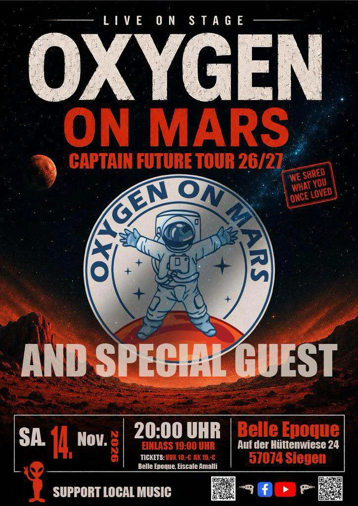 OXYGEN ON MARS And Special Guest
